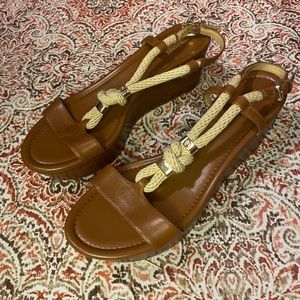 Michael Kors Holly Flatform leather sandals